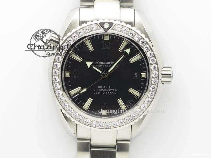 0320 FlexibleFit Seamaster Professional Chrono SS RG Blue Ceramic Blue Dial On SS RG Bracelet A 8211